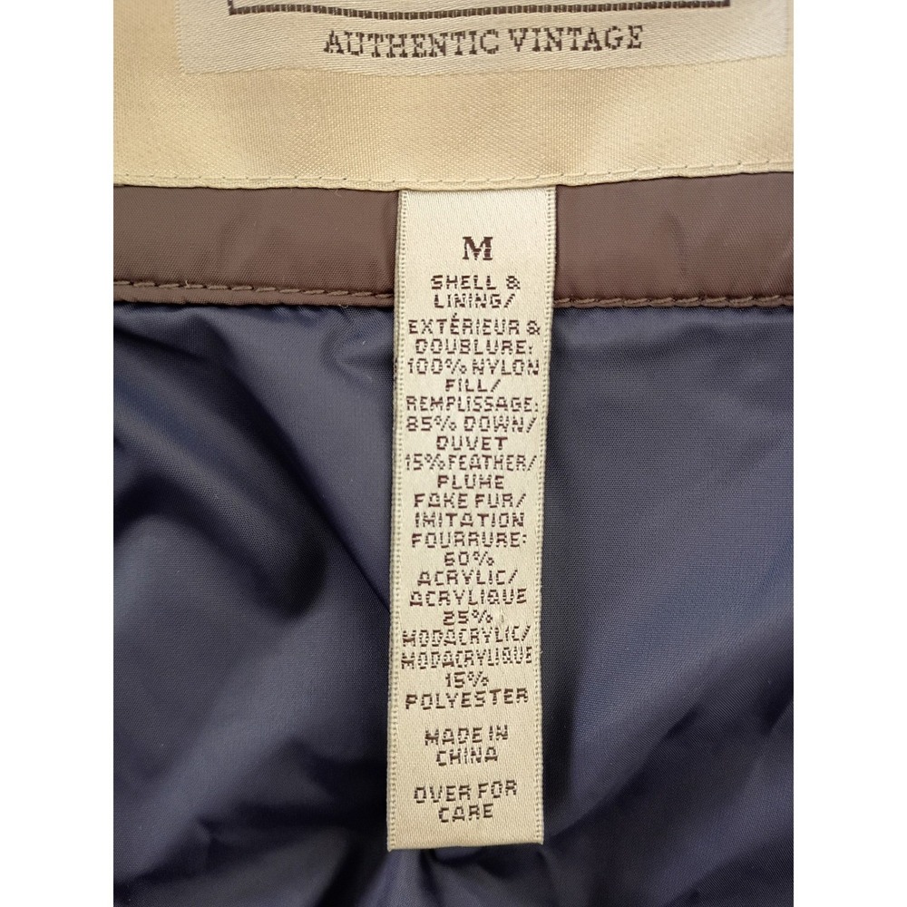 Abercrombie Fitch Puffer Jacket Hooded Quilted Full Zip Brown Size Medium - Picture 6 of 13